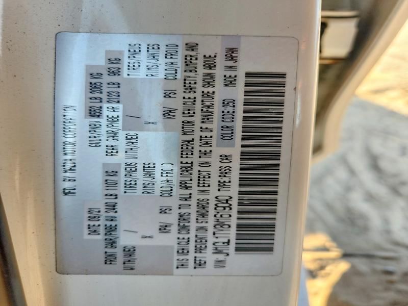 2021 Mazda 6 მანქანა იყიდება აუქციონზე, vin: JM1GL1TY8M1619040, აუქციონის ნომერი: 47176126