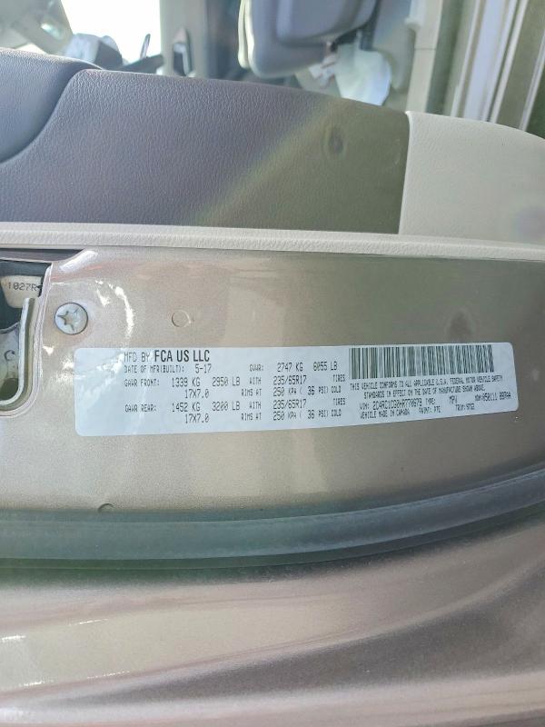 Продажа на аукционе авто 2017 Chrysler Pacifica, vin: 2C4RC1CG0HR770679, номер лота: 45944596