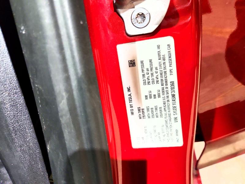 Aukcja sprzedaży 2022 Tesla Model 3, vin: 5YJ3E1EA5NF370360, numer aukcji: 45673116