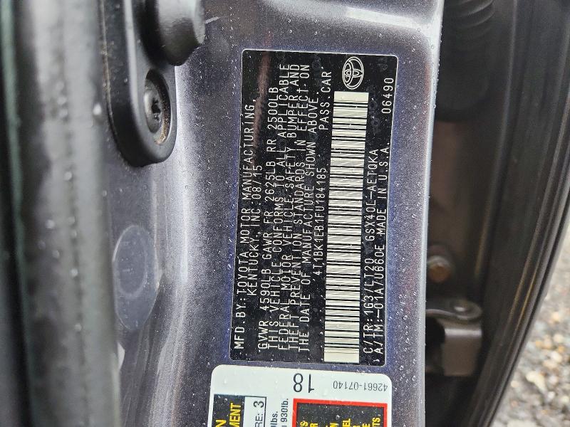 Aukcja sprzedaży 2015 Toyota Avalon, vin: 4T1BK1EB1FU184185, numer aukcji: 79435515