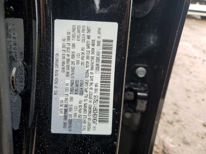 Продаж на аукціоні авто 2024 Mazda Cx-90, vin: JM3KKBHD5R1178216, номер лоту: 47628136