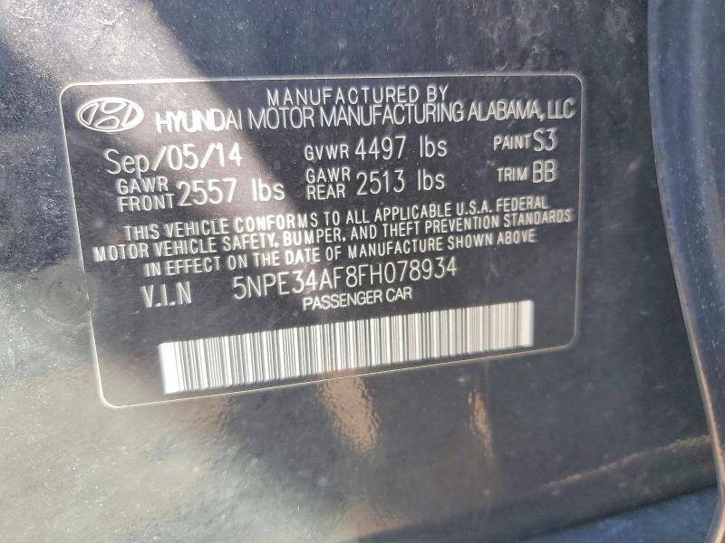 Aukcja sprzedaży 2015 Hyundai Sonata, vin: 5NPE34AF8FH078934, numer aukcji: 46332636