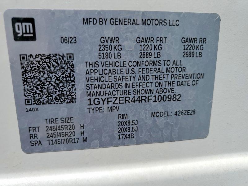 Продажа на аукционе авто 2024 Cadillac Xt4, vin: 1GYFZER44RF100982, номер лота: 47070776