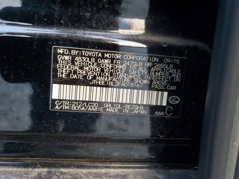 Продажа на аукционе авто 2015 Lexus Gs 350, vin: JTHBE1BL2FA018167, номер лота: 47396286