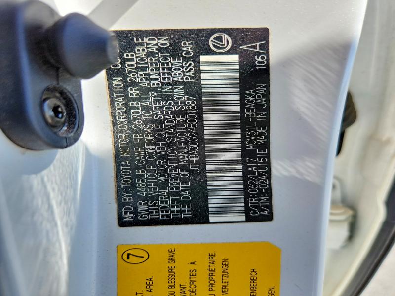 Продажа на аукционе авто 2004 Lexus Es 330, vin: JTHBA30G245001887, номер лота: 47735416