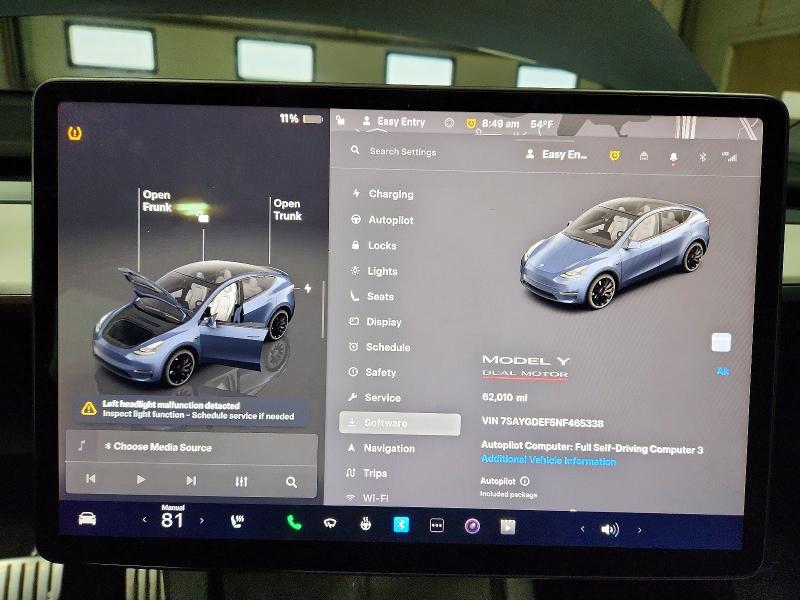 77600375 :رقم المزاد ، 7SAYGDEF5NF465338 vin ، 2022 Tesla Model Y مزاد بيع