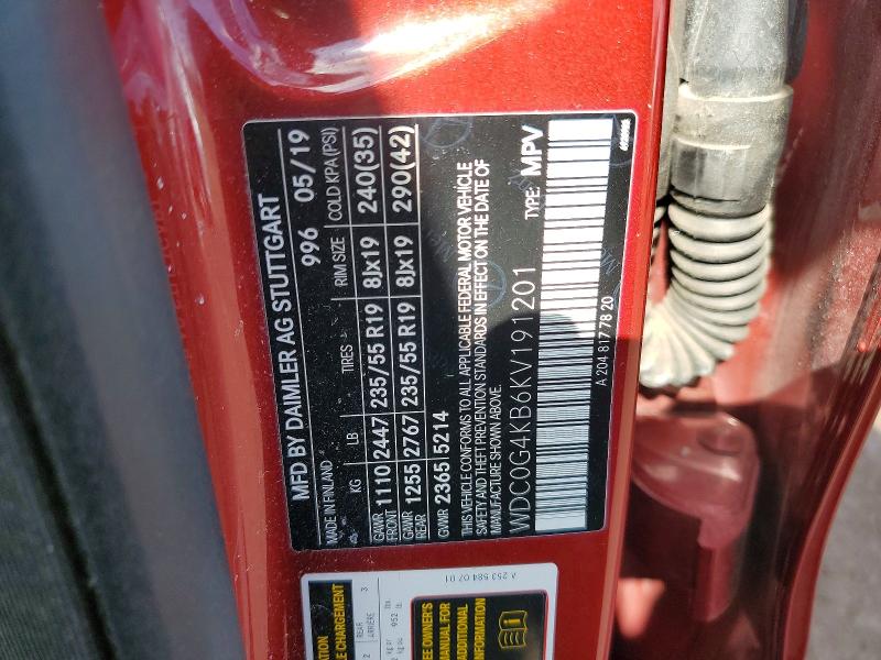 Продажа на аукционе авто 2019 Mercedes-benz Glc, vin: WDC0G4KB6KV191201, номер лота: 46065866