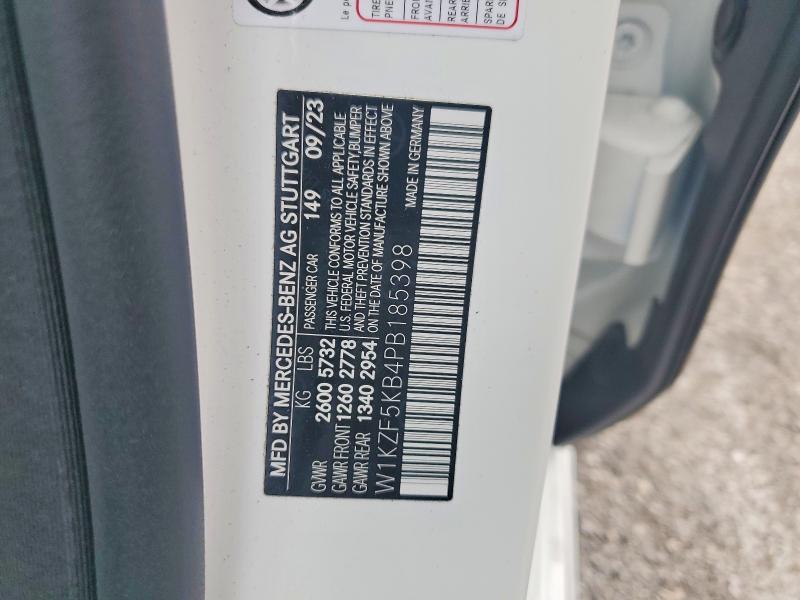 2023 Mercedes-benz E მანქანა იყიდება აუქციონზე, vin: W1KZF5KB4PB185398, აუქციონის ნომერი: 48414336