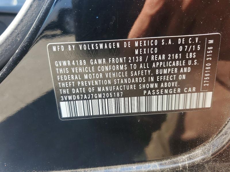 Продаж на аукціоні авто 2016 Volkswagen Jetta, vin: 3VWD67AJ7GM205187, номер лоту: 41980026