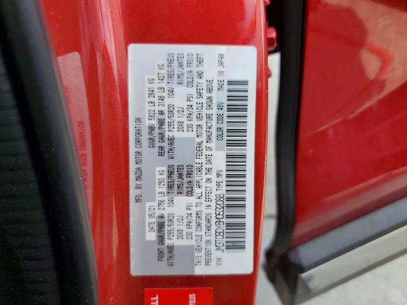 79800895 :رقم المزاد ، JM3TCBDY6M0532088 vin ، 2021 Mazda Cx-9 مزاد بيع