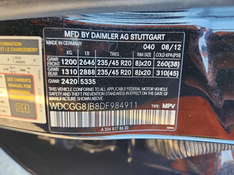 Продажа на аукционе авто 2013 Mercedes-benz Glk, vin: WDCGG8JB8DF984911, номер лота: 41791856