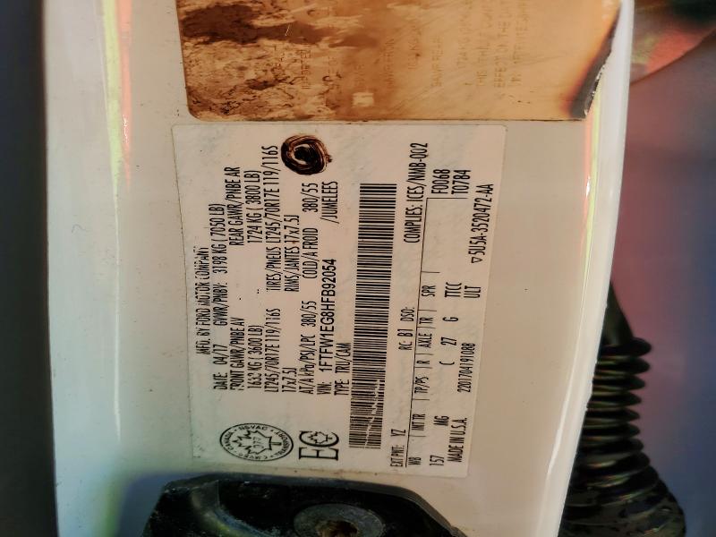 Aukcja sprzedaży 2017 Ford F150, vin: 1FTFW1EG8HFB92054, numer aukcji: 45451806