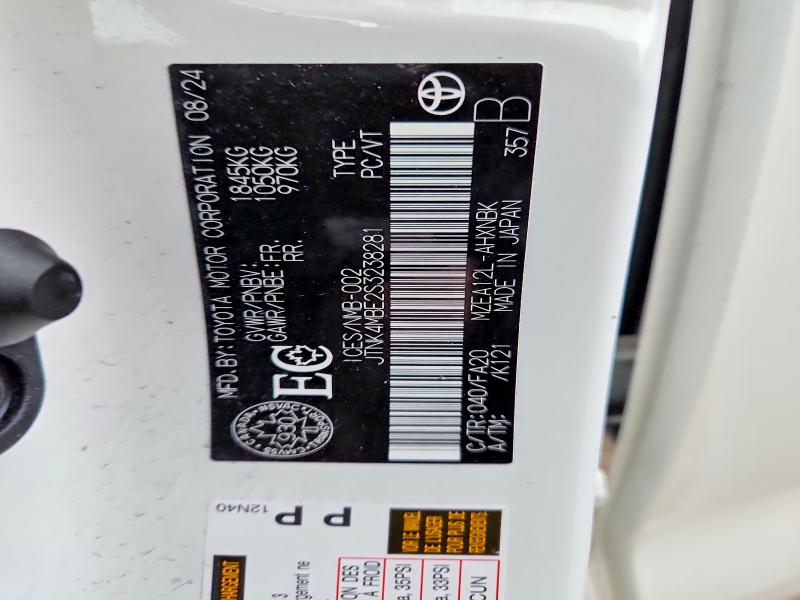 2025 Toyota Corolla მანქანა იყიდება აუქციონზე, vin: JTNK4MBE2S3238281, აუქციონის ნომერი: 45499446