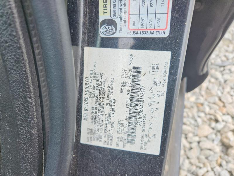 Aukcja sprzedaży 2010 Ford Fusion, vin: 3FAHP0HAXAR162477, numer aukcji: 79210895