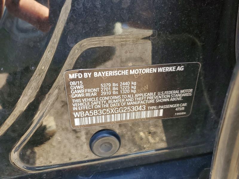 Продаж на аукціоні авто 2016 Bmw 535, vin: WBA5B3C5XGG253043, номер лоту: 46234906