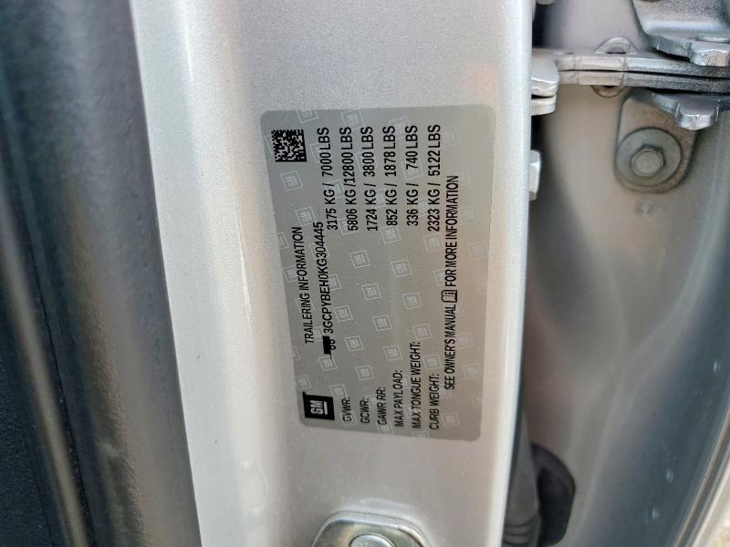 Aukcja sprzedaży 2019 Chevrolet Silverado, vin: 3GCPYBEH0KG304445, numer aukcji: 46817956