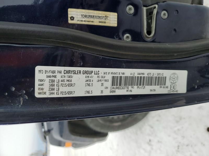 42065926 :رقم المزاد ، 1C4NJRAB3CD637792 vin ، 2012 Jeep Patriot مزاد بيع
