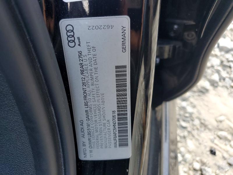 Продажа на аукционе авто 2017 Audi A6, vin: WAUF8AFC5HN070518, номер лота: 78681615