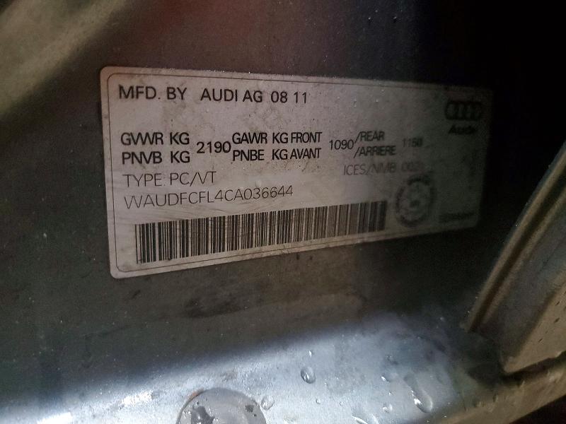 Продажа на аукционе авто 2012 Audi A4, vin: WAUDFCFL4CA036644, номер лота: 46560826