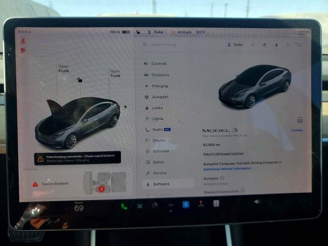 46679746 :رقم المزاد ، 5YJ3E1EA9KF425341 vin ، 2019 Tesla Model 3 مزاد بيع