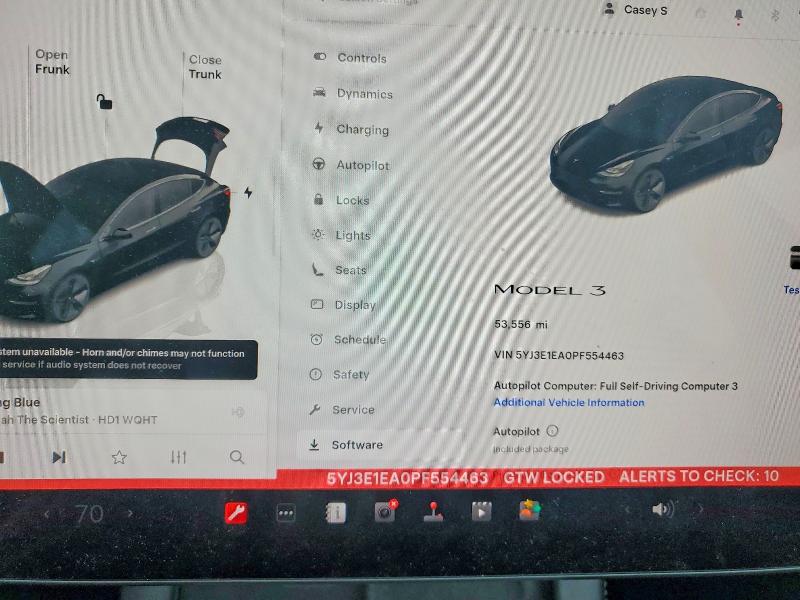 Продажа на аукционе авто 2023 Tesla Model 3, vin: 5YJ3E1EA0PF554463, номер лота: 45797456