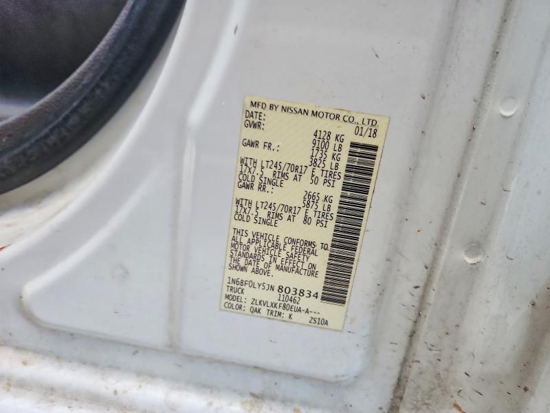 Aukcja sprzedaży 2018 Nissan Nv, vin: 1N6BF0LY5JN803834, numer aukcji: 52381736