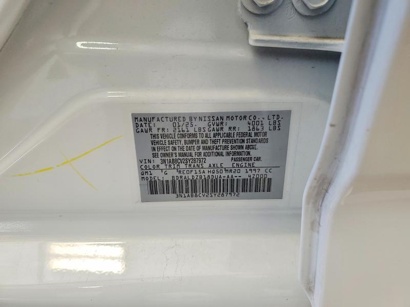 Продажа на аукционе авто 2025 Nissan Sentra, vin: 3N1AB8CV2SY287972, номер лота: 46008936
