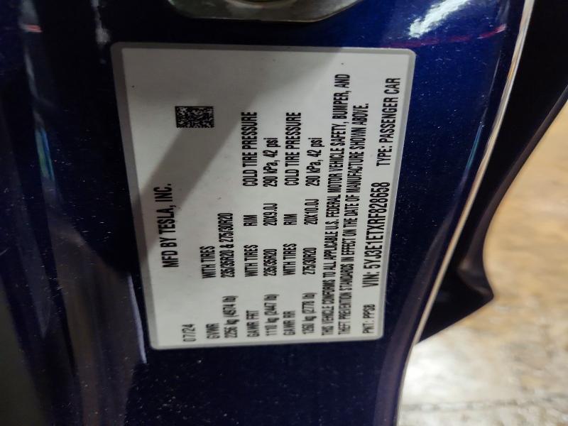 Продажа на аукционе авто 2024 Tesla Model 3 Performance, vin: 5YJ3E1ETXRF828658, номер лота: 78791475
