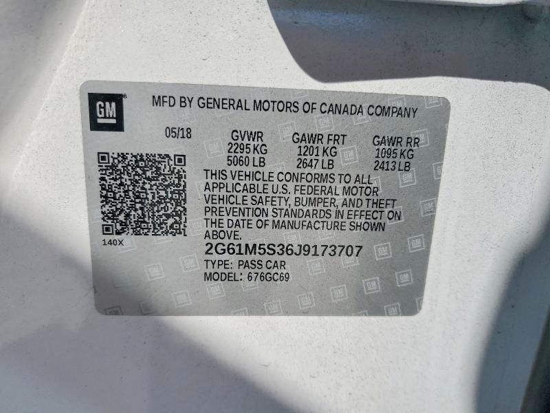 Aukcja sprzedaży 2018 Cadillac Xts, vin: 2G61M5S36J9173707, numer aukcji: 47189576