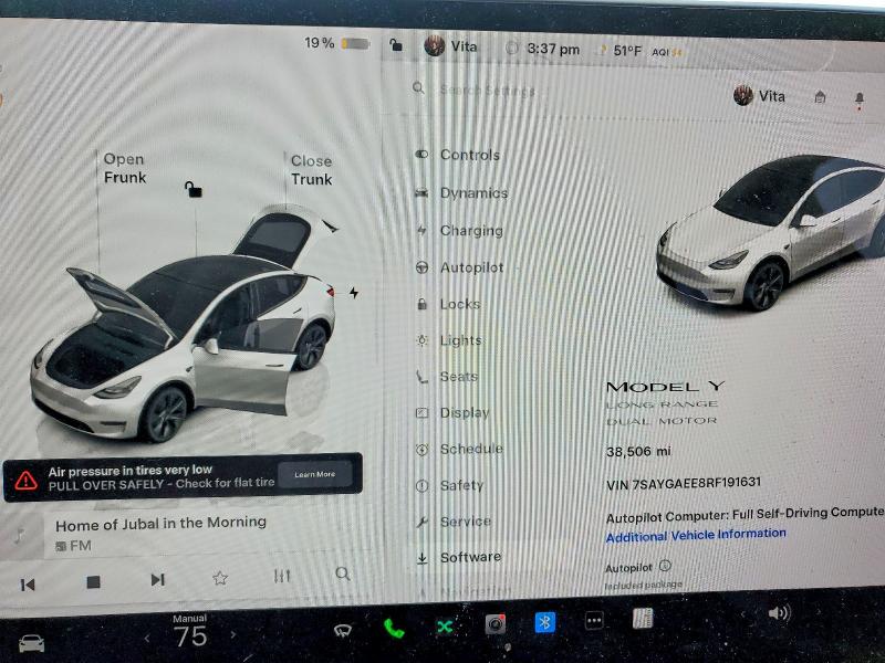Продаж на аукціоні авто 2024 Tesla Model Y, vin: 7SAYGAEE8RF191631, номер лоту: 79474815