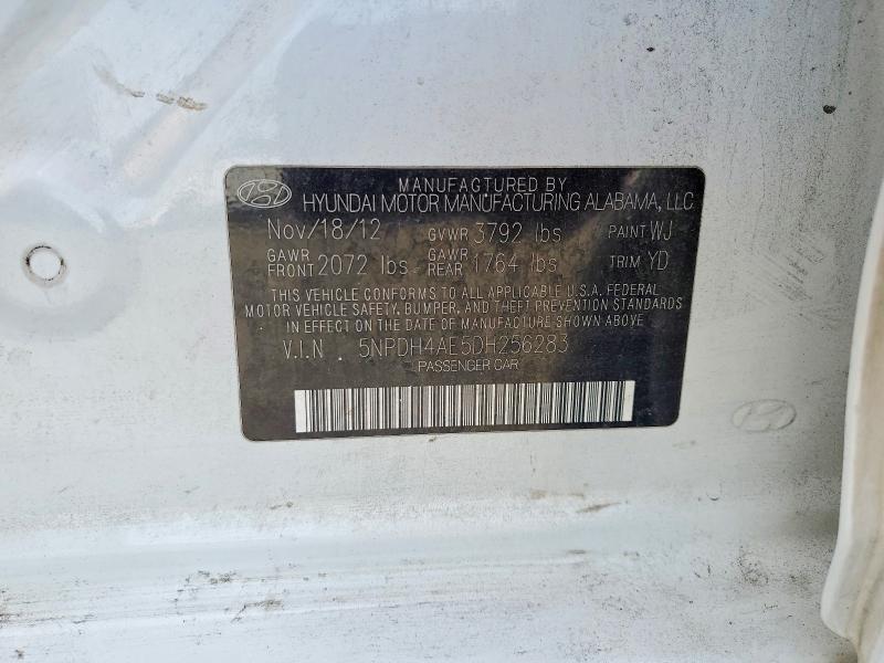 Продаж на аукціоні авто 2013 Hyundai Elantra, vin: 5NPDH4AE5DH256283, номер лоту: 79941155