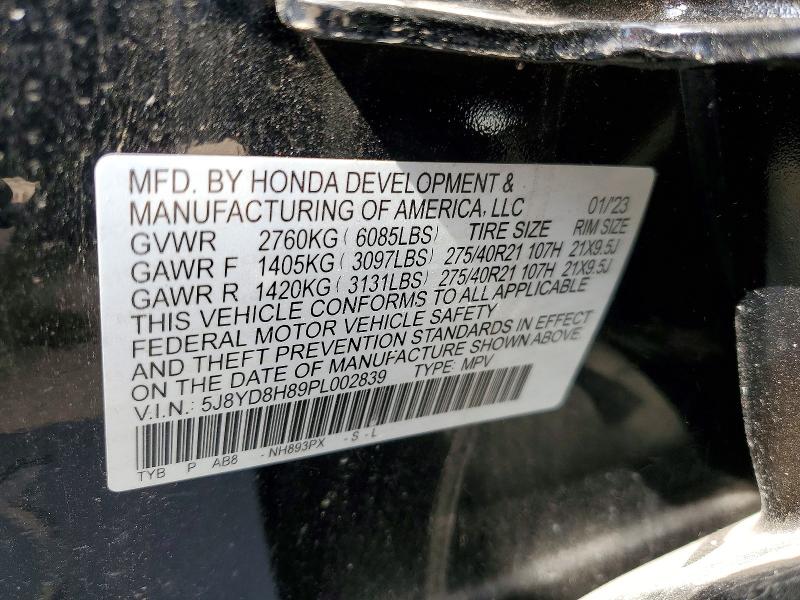 Aukcja sprzedaży 2023 Acura Mdx, vin: 5J8YD8H89PL002839, numer aukcji: 48231486
