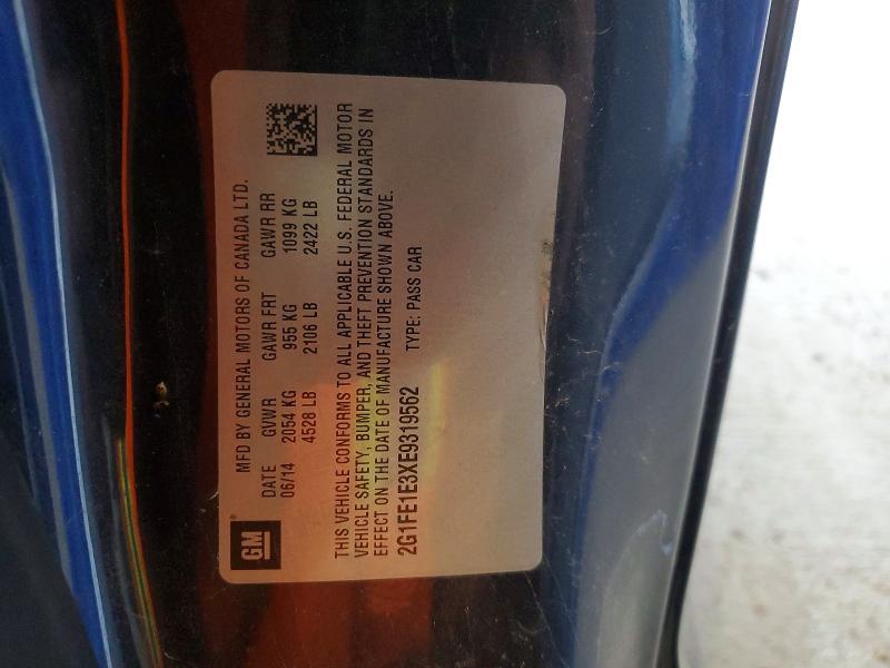 Продажа на аукционе авто 2014 Chevrolet Camaro, vin: 2G1FE1E3XE9319562, номер лота: 46689376