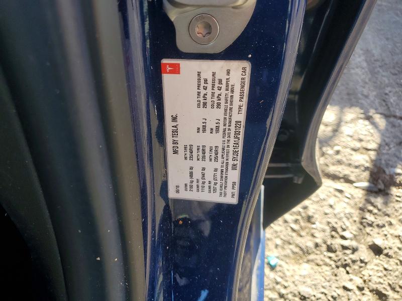 Aukcja sprzedaży 2018 Tesla Model 3, vin: 5YJ3E1EA1JF031220, numer aukcji: 45487896