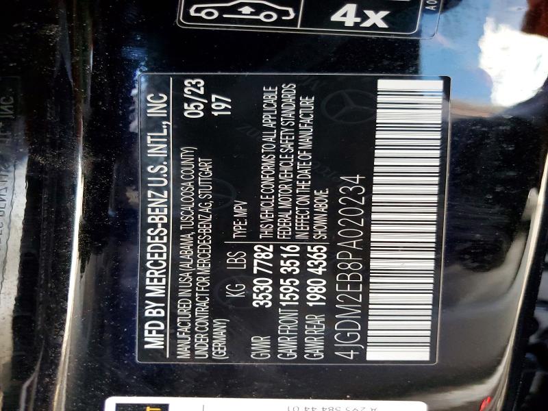 Auction sale of the 2023 Mercedes-benz Eqs Suv, vin: 4JGDM2EB8PA020234, lot number: 79556525