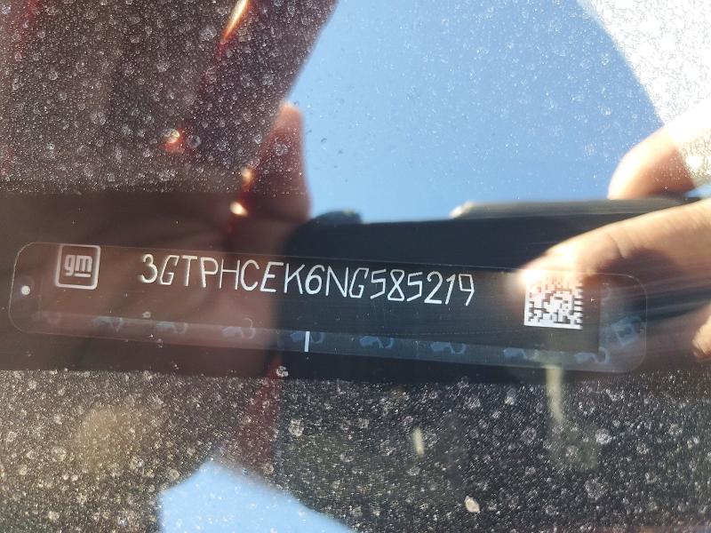 2022 Gmc Sierra მანქანა იყიდება აუქციონზე, vin: 3GTPHCEK6NG585219, აუქციონის ნომერი: 46007886