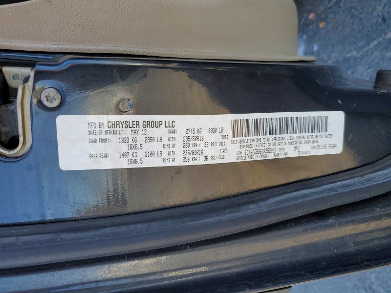 Aukcja sprzedaży 2012 Dodge Grand Caravan, vin: 2C4RDGBG6CR352086, numer aukcji: 47094416
