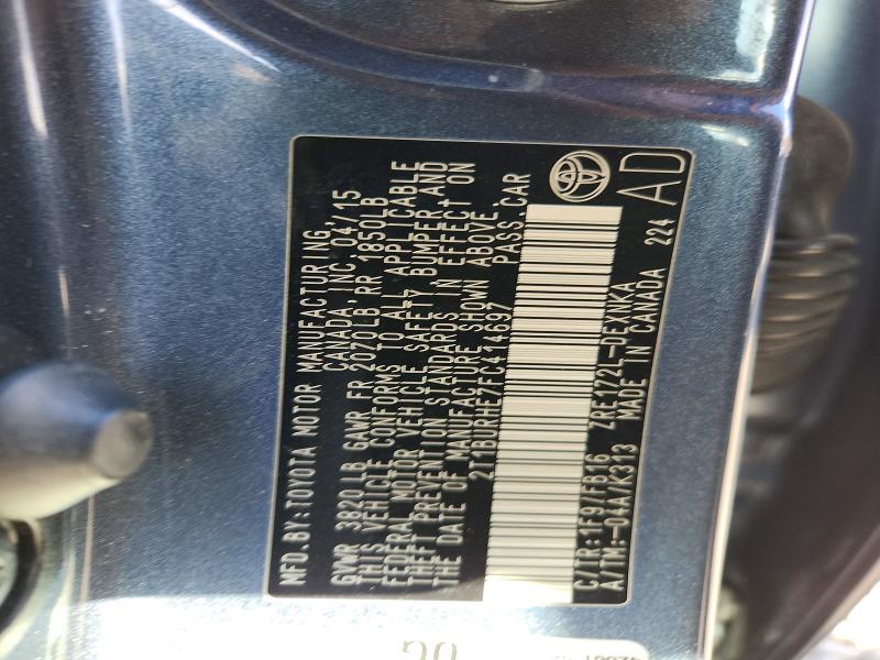 2015 Toyota Corolla მანქანა იყიდება აუქციონზე, vin: 2T1BURHE7FC414697, აუქციონის ნომერი: 48083646