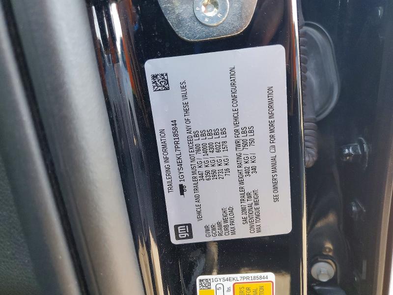 46773816 :رقم المزاد ، 1GYS4EKL7PR185844 vin ، 2023 Cadillac Escalade مزاد بيع