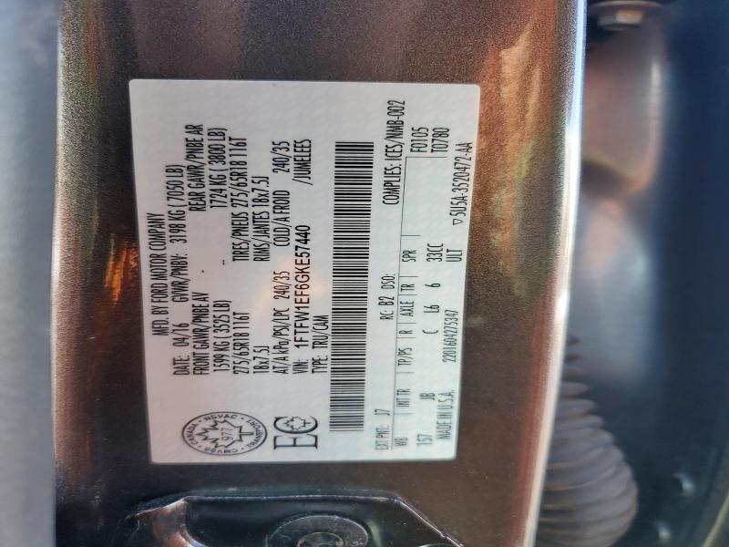 Продажа на аукционе авто 2016 Ford F150, vin: 1FTFW1EF6GKE57440, номер лота: 79879835