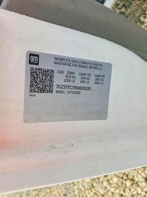 2025 Gmc Savana მანქანა იყიდება აუქციონზე, vin: 7GZ37TC79SN000283, აუქციონის ნომერი: 45833936
