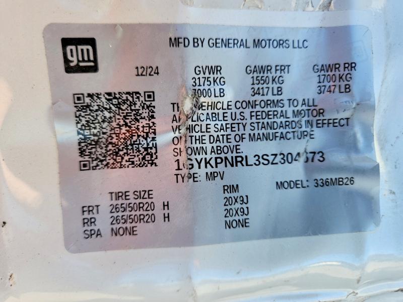 Продаж на аукціоні авто 2025 Cadillac Lyriq, vin: 1GYKPNRL3SZ304673, номер лоту: 46464916