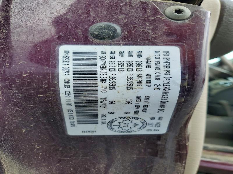 46528096 :رقم المزاد ، 3C4FY4BB71T615464 vin ، 2001 Chrysler Pt Cruiser مزاد بيع