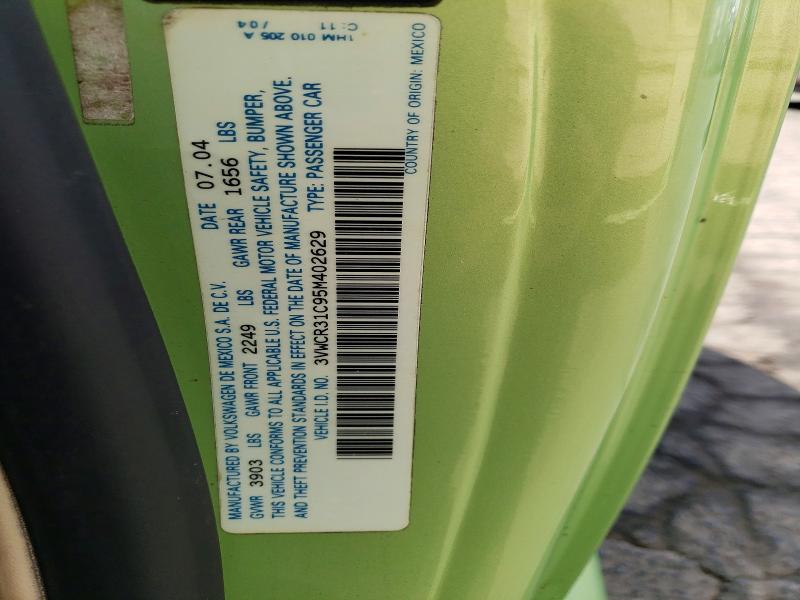 Aukcja sprzedaży 2005 Volkswagen New Beetle, vin: 3VWCR31C95M402629, numer aukcji: 79480325