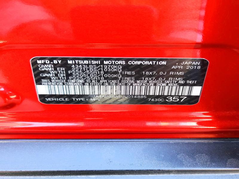 Продаж на аукціоні авто 2018 Mitsubishi Outlander Sport, vin: JA4AP3AW1JU014885, номер лоту: 41779796