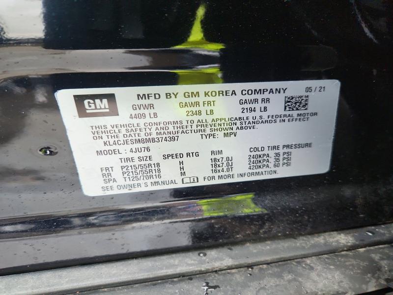 Продажа на аукционе авто 2021 Buick Encore, vin: KL4CJESM8MB374397, номер лота: 79529755