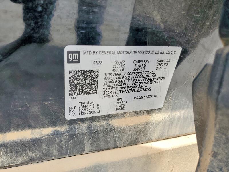 Aukcja sprzedaży 2022 Gmc Terrain, vin: 3GKALTEV8NL270853, numer aukcji: 47251046