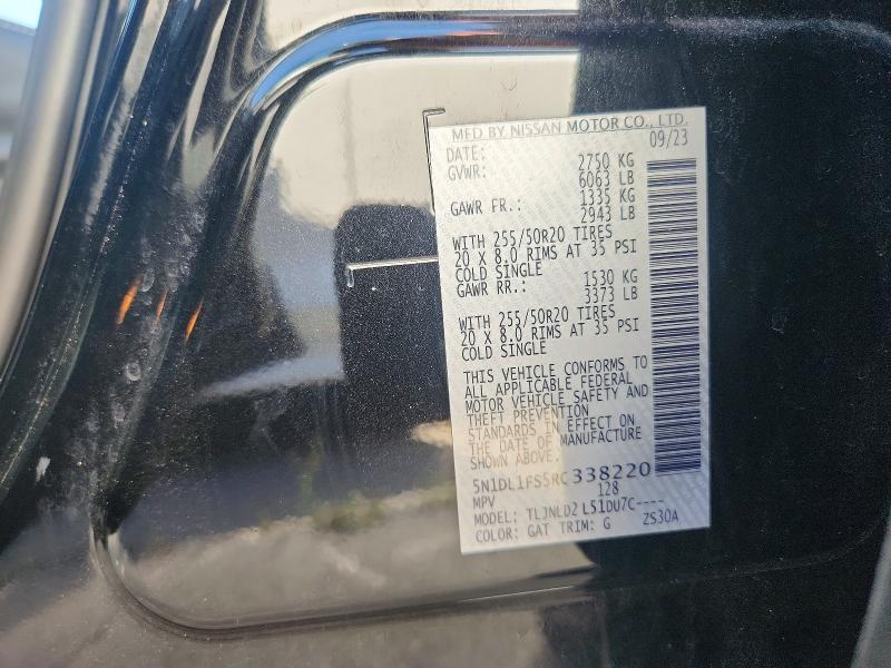 Продаж на аукціоні авто 2024 Infiniti Qx60, vin: 5N1DL1FS5RC338220, номер лоту: 45616756