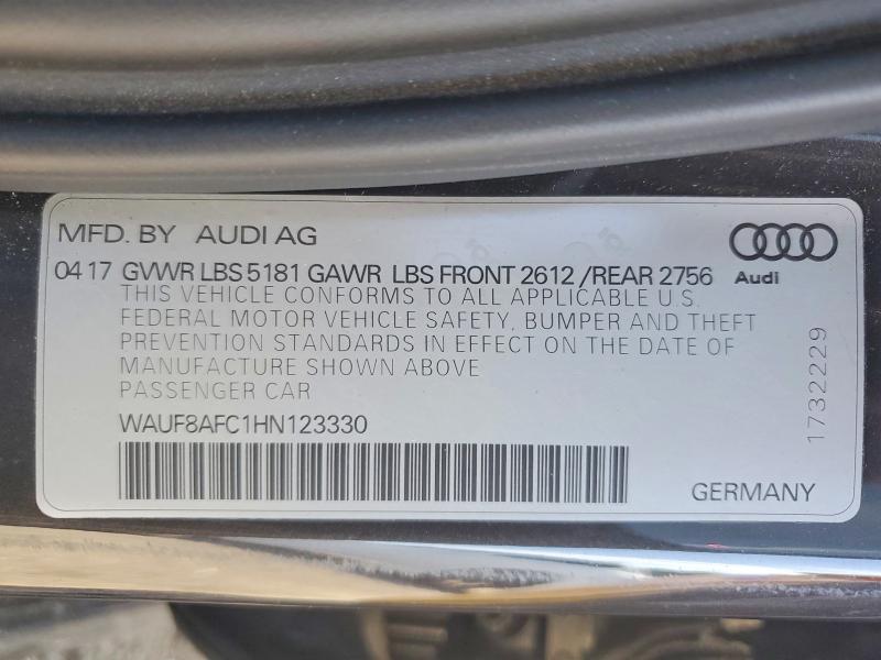 Продажа на аукционе авто 2017 Audi A6, vin: WAUF8AFC1HN123330, номер лота: 79424935