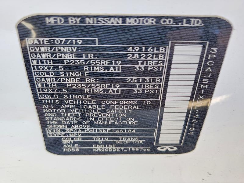 Продажа на аукционе авто 2019 Infiniti Qx50, vin: 3PCAJ5M1XKF146184, номер лота: 79545985